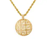 Złota zawieszka ażurowa Złota zawieszka ażurowa